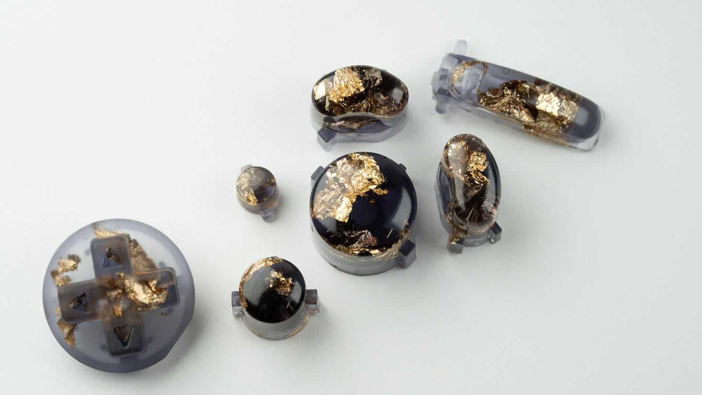 BALD GameCube Button Set - SMOKED GOLD