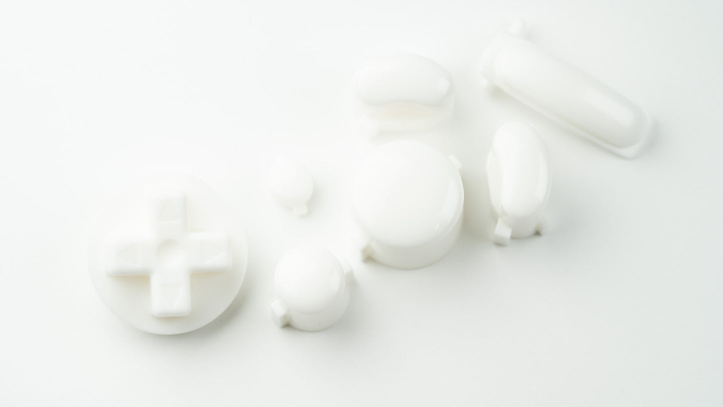 BALD GameCube Button Set - WHITE