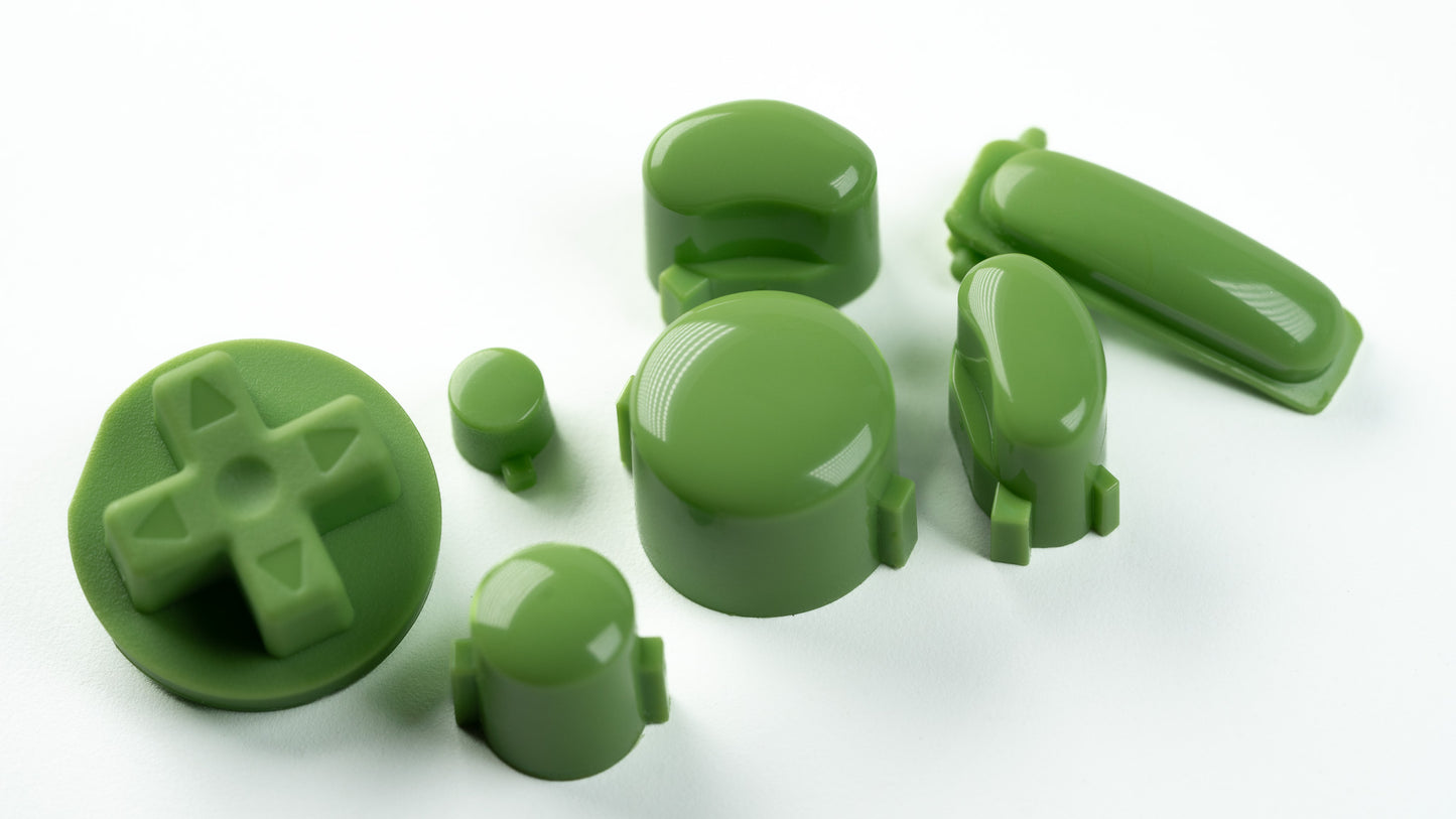 BALD GameCube Button Set - MATCHA GREEN