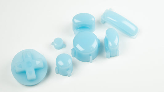 BALD GameCube Button Set - BABY BLUE