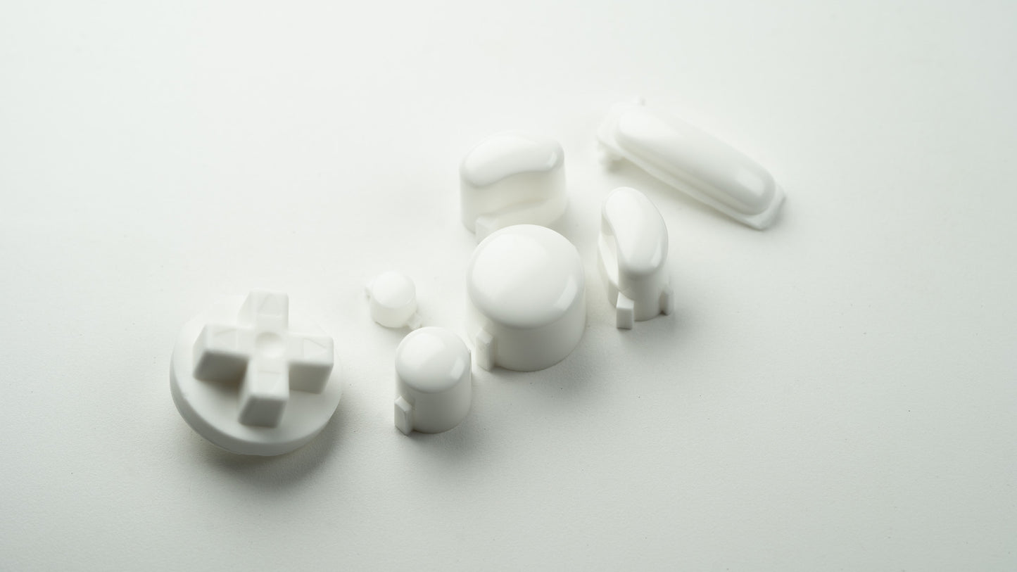 BALD GameCube Button Set - WHITE
