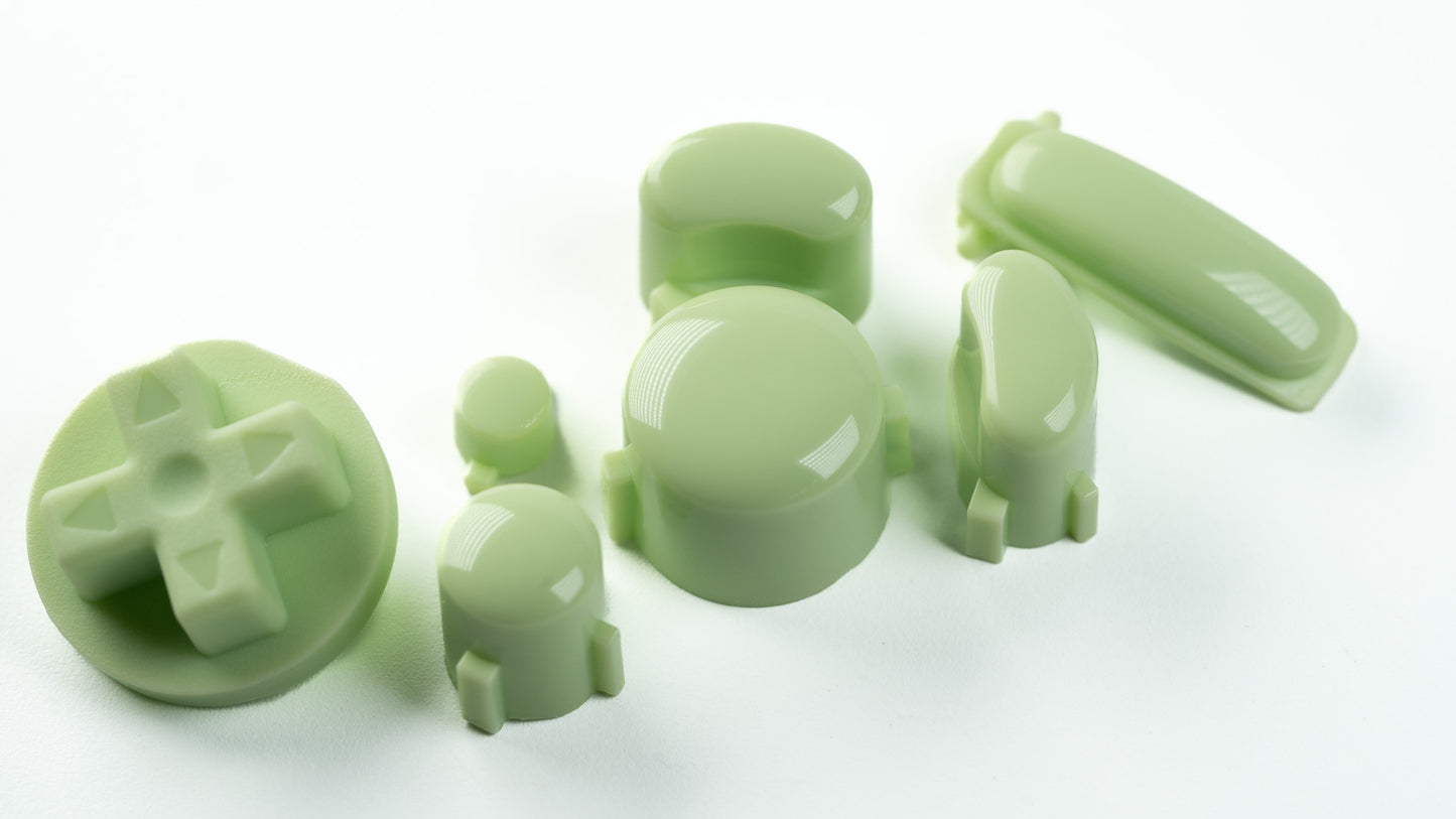 BALD GameCube Button Set - GREEN TEA