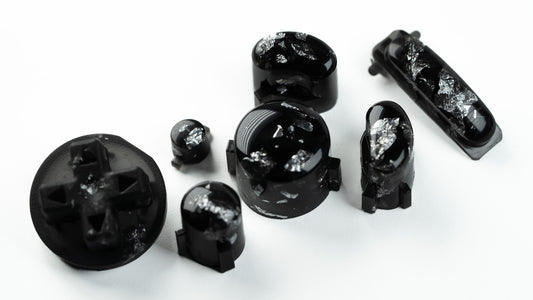 BALD GameCube Button Set - DARK SILVER