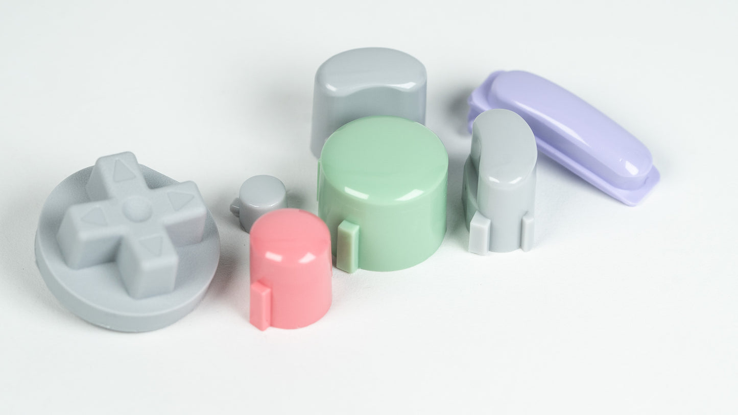 BALD GameCube Button Set - PASTEL OEM