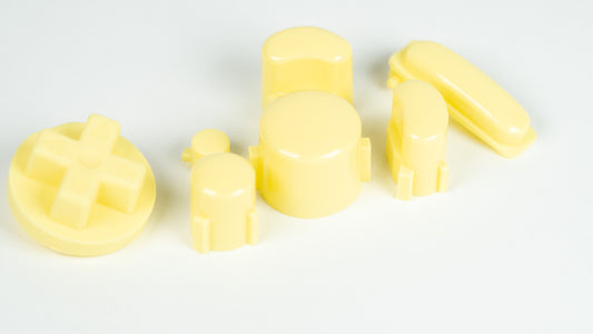 BALD GameCube Button Set - PASTEL YELLOW