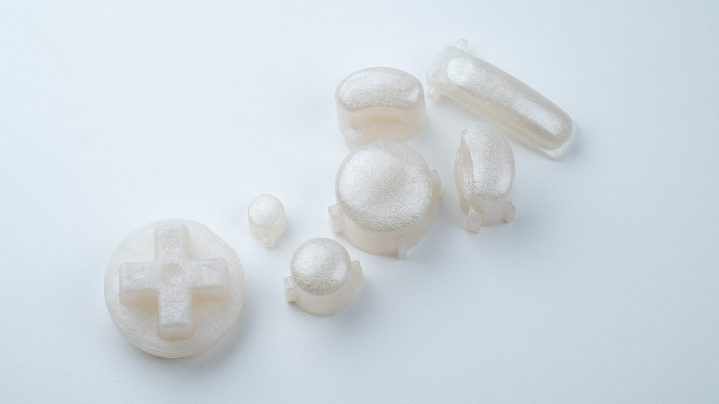 BALD GameCube Button Set - Pearl White