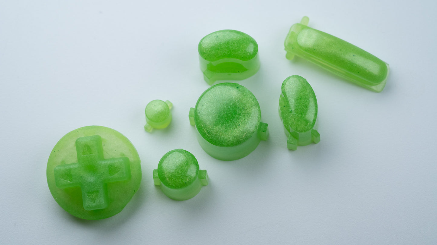 BALD GameCube Button Set - Pearl Lime Green