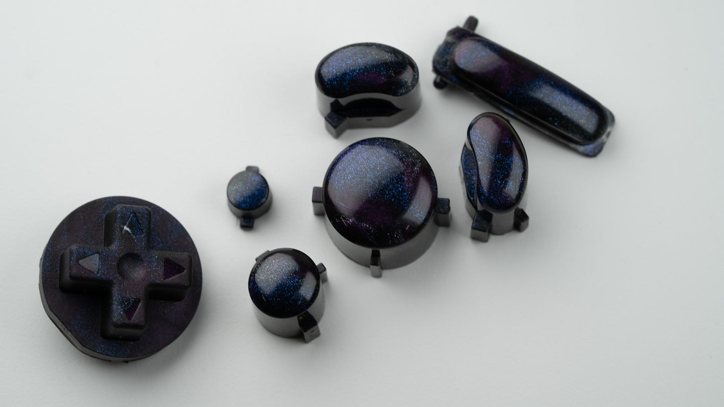 BALD GameCube Button Set - DARK GALAXY