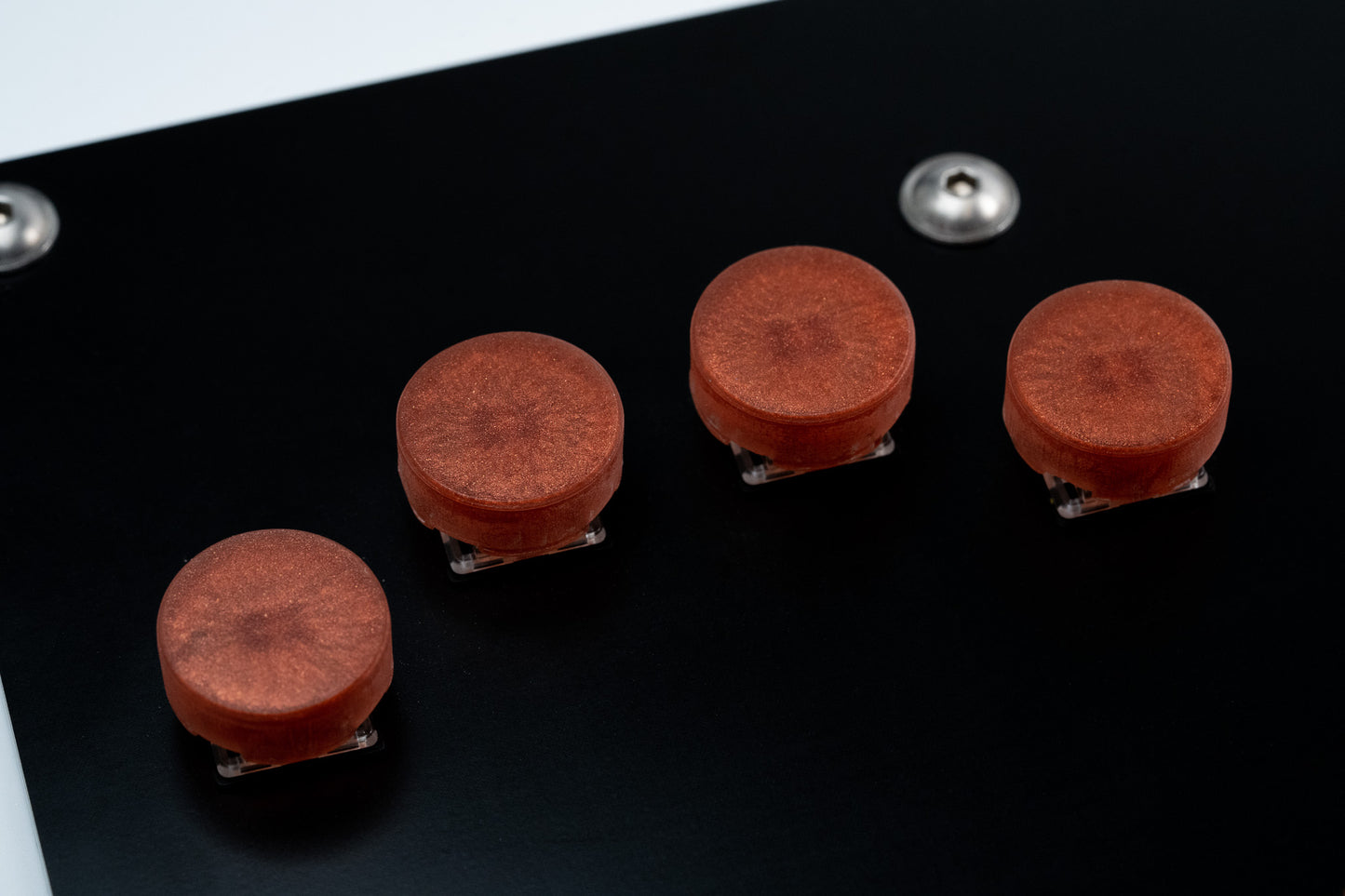Pearl Copper - Resin 20mm Circle Keycaps (Frame1 / OpenFrame1) (x20)